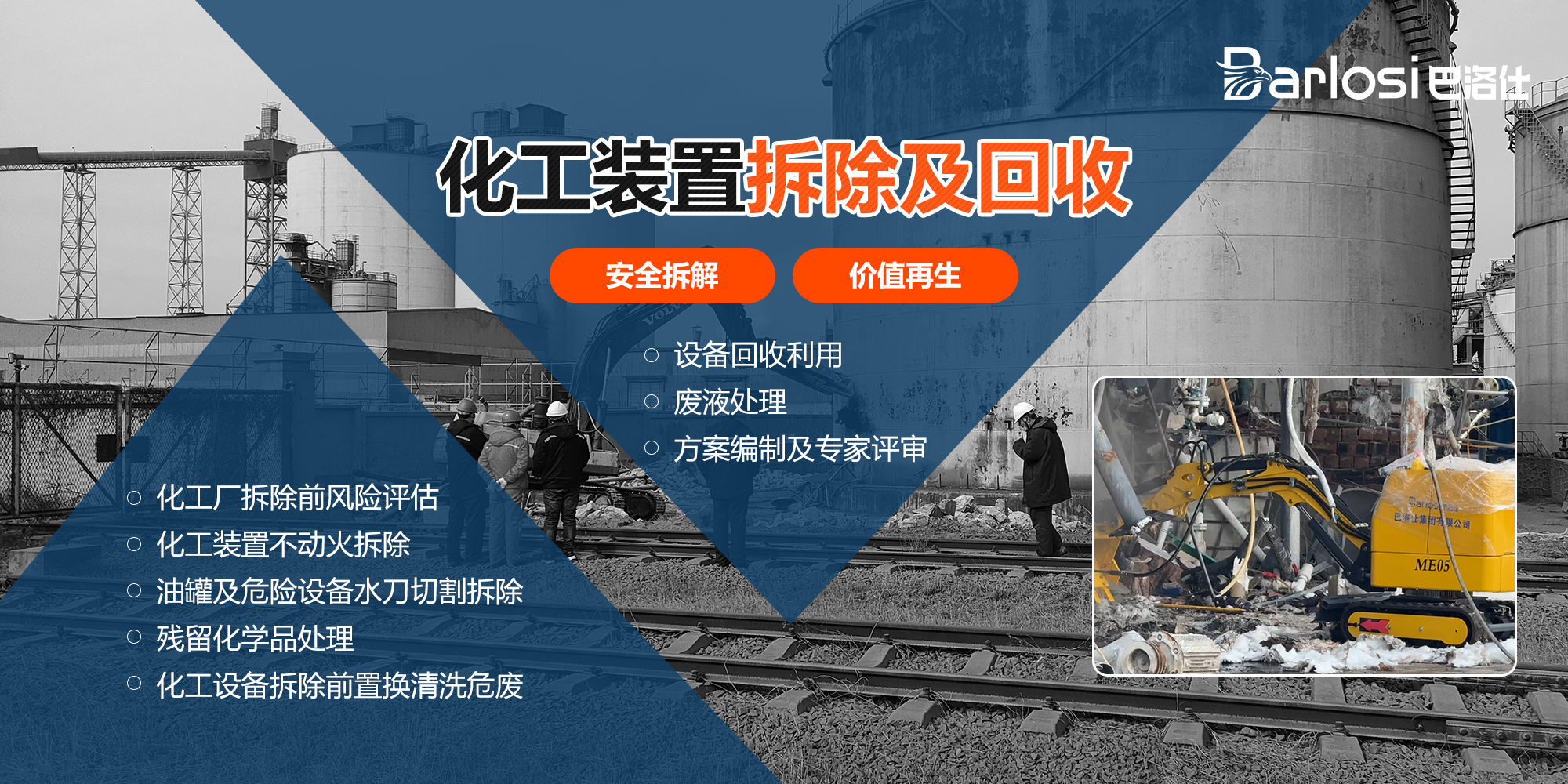化工装置拆除及回收一站式服务解决方案
